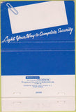 Matchbook Cover - National Life Casualty Insurance Phoenix AZ 40 Strike