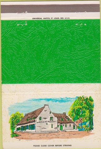 Matchbook Cover - L'Auberge de Boendael Brussels 40 Strike