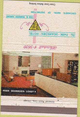 Matchbook Cover - Park Dearborn Hotel Chicago IL 40 Strike