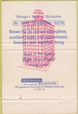 Matchbook Cover - Park Dearborn Hotel Chicago IL 40 Strike