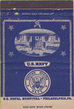 Matchbook Cover - US Navy Hospital Philadelphia PA 40 Strike