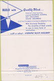 Matchbook Cover - Dakota Block CO Rapid City SD cinder cement 40 Strike