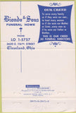 Matchbook Cover - Biondo Sons Funeral Home Cleveland OH 40 Strike