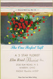 Matchbook Cover - Elm Road Florist Flowers Warren OH 40 Strike