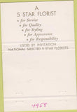 Matchbook Cover - Elm Road Florist Flowers Warren OH 40 Strike