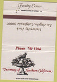 Matchbook Cover - University of Southern California USC Los Angeles 40 Strike