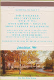 Matchbook Cover - Burmeister Funeral Home Avon Lake OH 40 Strike