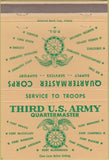 Matchbook Cover - Third US Army Quartermaster Fort McPherson 40 Strike
