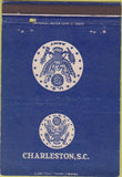 Matchbook Cover - US Army Charleston SC military postcard WEAR 40 Strike