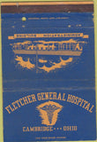 Matchbook Cover - Fletcher Hospital Cambirdge OH military postcard 40 Strike