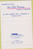 Matchbook Cover - Ives Color Co Photography Philadelphia PA 40 Strike