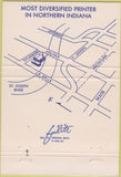 Matchbook Cover - Rink Riverside Printing South Bend IN 40 Strike