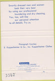 Matchbook Cover - Peoples Laundry Rockland ME 40 Strike