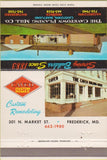 Matchbook Cover - Cavco Custom Homes Frederick Gagerstown MD 40 Strike