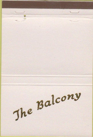 Matchbook Cover - The Balcony of Ridglea Fort Worth TX 40 Strike
