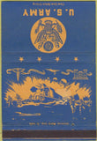 Matchbook Cover - US Army military postcard 40 Strike