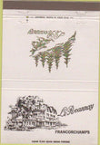 Matchbook Cover - Le Roannay Francorchamps 40 Strike