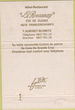 Matchbook Cover - Le Roannay Francorchamps 40 Strike