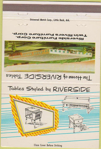 Matchbook Cover - Riverside Tables Furniture Fort Smith AR 40 Strike