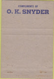 Matchbook Cover - Casiphia Lodge Mount Joy PA 1952 40 Strike