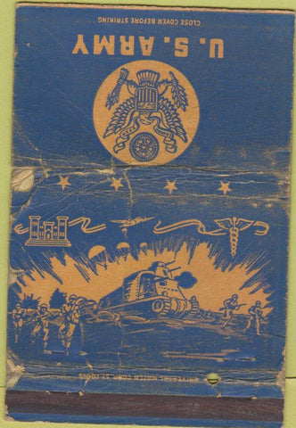 Matchbook Cover - US Army POOR 40 Strike