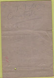 Matchbook Cover - US Army POOR 40 Strike