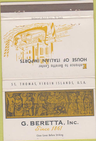 Matchbook Cover - Beretta Center Italian Imports 40 Strike