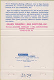Matchbook Cover - Hagan Chemicals Controls Pittsburgh PA Calgon 40 Strike