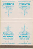 Matchbook Cover - Flandria Antwerp Belgium 1972 Double Print Error