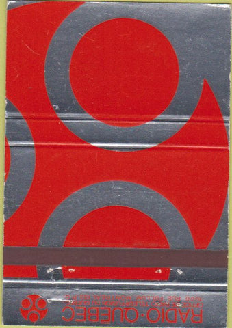 Matchbook Cover - Radio Quebec QC Montreal 40 Strike