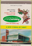 Matchbook Cover - Fidelity Federal Savings Loan Glendale CA WEAR 40 Strike