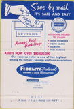 Matchbook Cover - Fidelity Federal Savings Loan Glendale CA WEAR 40 Strike