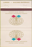 Matchbook Cover - Diamond Lumber Building Materials Boulder CO 40 Strike