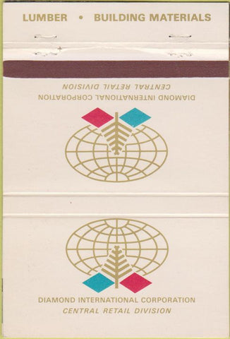 Matchbook Cover - Diamond Lumber Building Materials Boulder CO 40 Strike