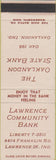 Matchbook Cover - Oaklandon State Bank IN SAMPLE