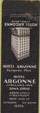 Matchbook Cover - Hotel Argonne Lima OH SAMPLE
