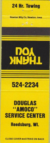 Matchbook Cover - Douglas Amoco oil gas Reedsburg WI