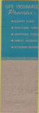 Matchbook Cover - Anton J Halter Insurance Woodburn OH SAMPLE
