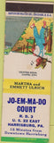 Matchbook Cover - Jo Em Ma Do Court Harrisburg PA