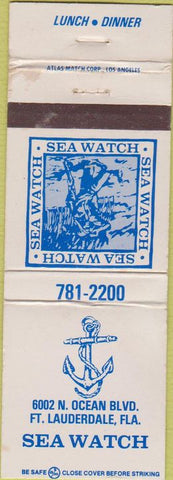 Matchbook Cover - Sea Watch Fort Lauderdale FL WEAR