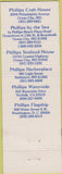Matchbook Cover - Phillips Harbor Place Baltimore MD