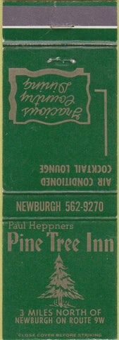 Matchbook Cover - Pine Tree Inn Newburgh NY