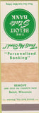 Matchbook Cover - Beloit State Bank WI WEAR