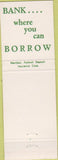 Matchbook Cover - Beloit State Bank WI WEAR