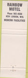 Matchbook Cover - Rainbow Supper Club New London WI