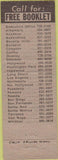 Matchbook Cover - California Driving School girlie