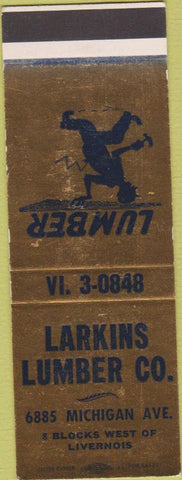 Matchbook Cover - Larkin Lumber Co Livernois SAMPLE