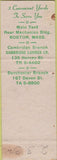 Matchbook Cover - General Building Supply Boston MA SAMPLE