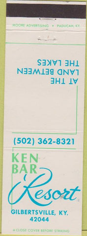 Matchbook Cover - Ken Bar Resort Gilbertsville KY