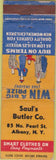 Matchbook Cover - Saul's Butler Co Albany NY credit clothing